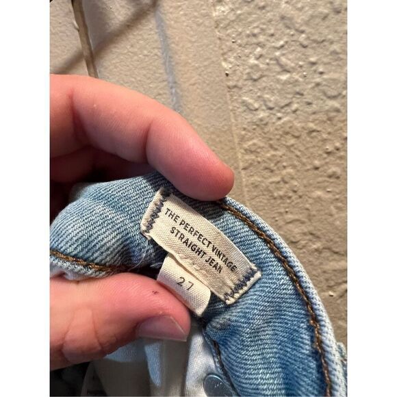 Madewell The Perfect Vintage Straight Jeans Woman’s Size 27 - Picture 7 of 14